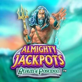 Almighty Jackpots – Realm of Poseidon logo by Novomatic at Mino Casino