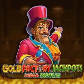 Play the Gold Factory Jackpots Mega Moolah slot by Aurum Signature Studios on Mino Casino