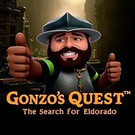 Gonzo's Quest slot logo by NetEnt at Mino Casino
